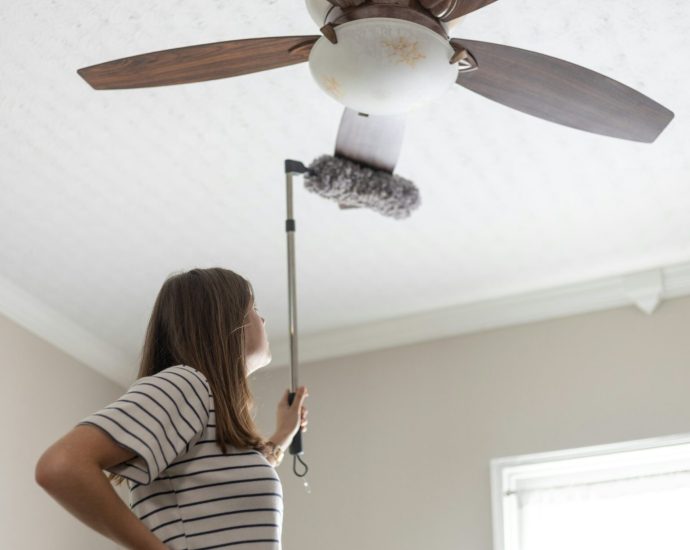 Dusty Ceiling Fans - Clean Blades Without Spreading Dust